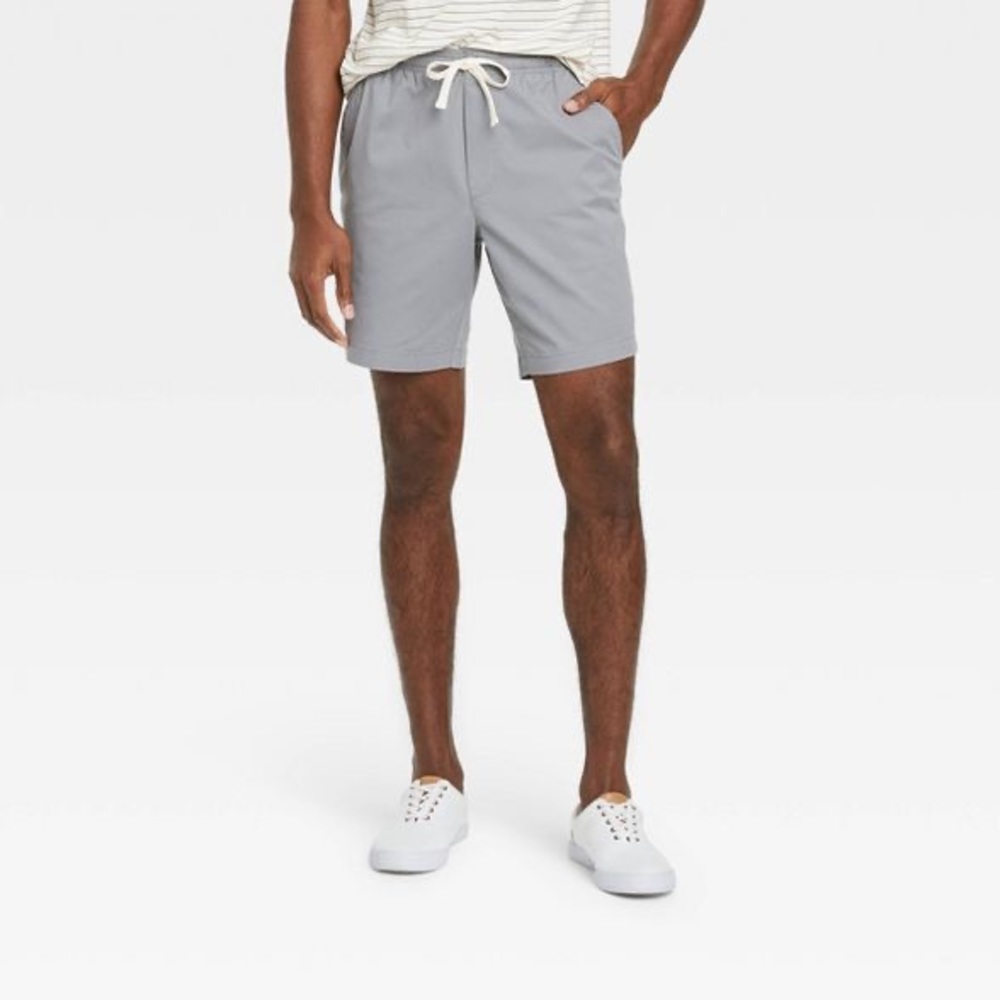 Goodfellow Drawstring Shorts 8” Inseam Gray